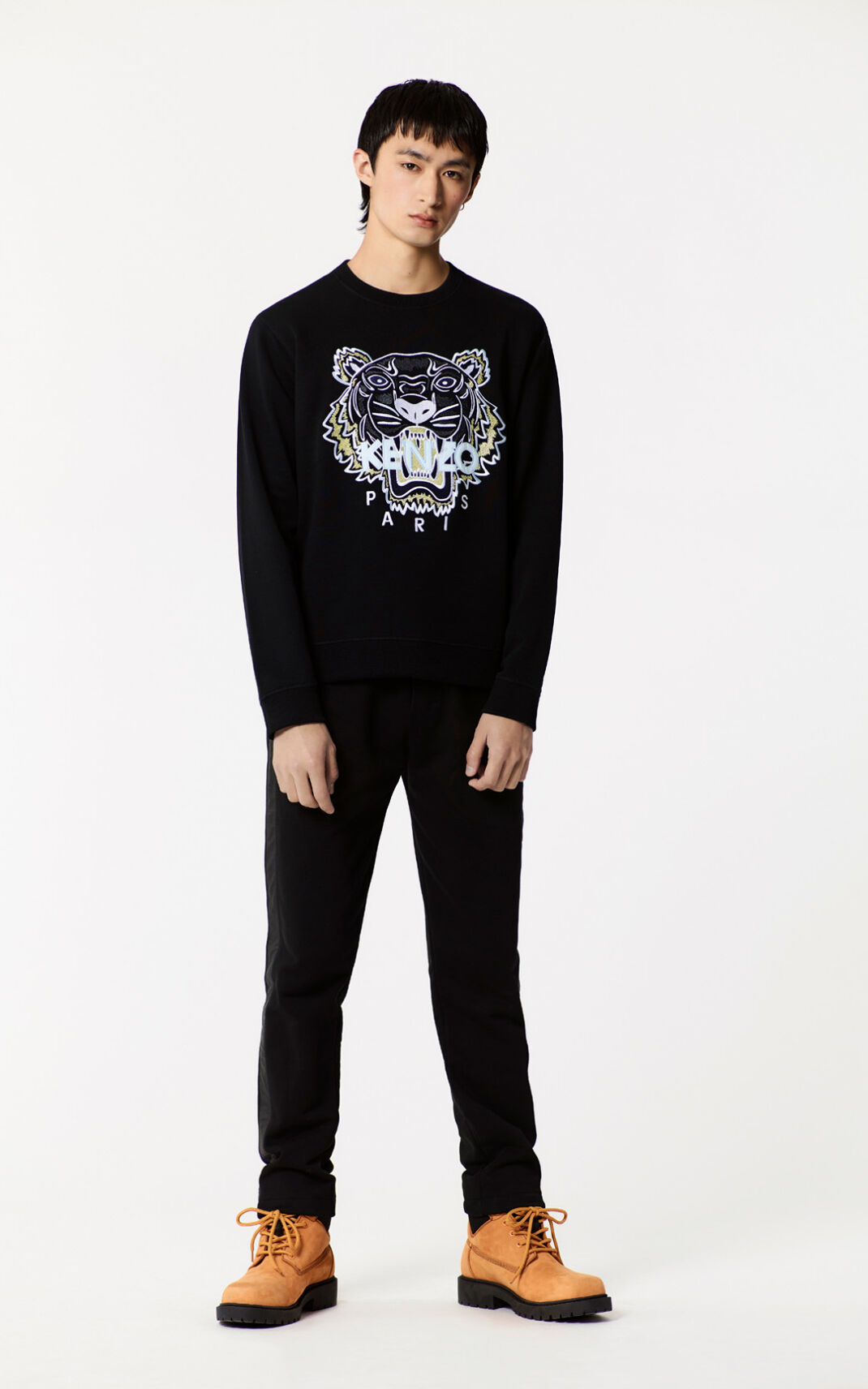 Kenzo Tiger Sudadera Hombre Negras | 8025973-QK